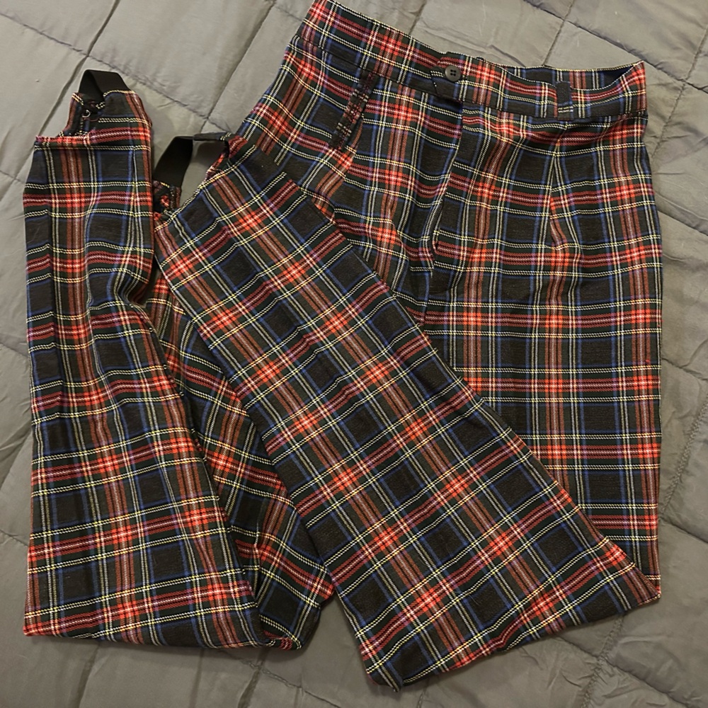 Plaid Vintage Stirrup Pants